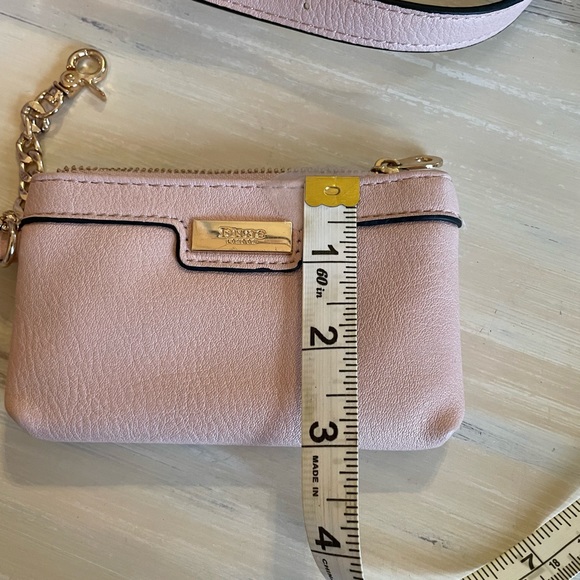 Dune London dusty rose color purse with removable Crossbody strap - Picture 8 of 14